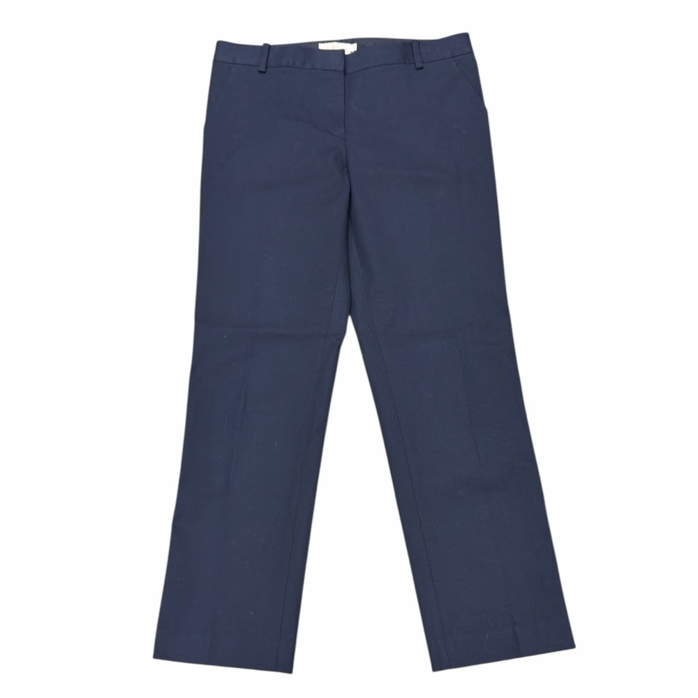 Tory Burch Navy Straight Leg Cropped Pants